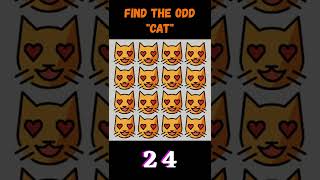 Find The Odd Cat Out 🔍l Emoji Puzzle #149 | Test Your Eyesight 👀