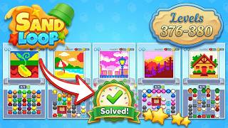 🏖️ Sand Loop Walkthrough | Levels 376 - 380 (Super Hard Level Solution!) 🧩