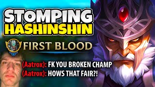 STOMPING INFAMOUS HASHINSHIN UNTIL HE RAGE-QUITS (LEVEL 1 KILL)