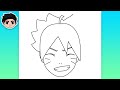 how to draw boruto uzumaki boruto easy tutorial