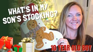 WHAT'S IN MY SON'S STOCKING? || 10 YEARS OLD