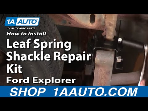 How To Install Replace Rear Leaf Spring Shackle Explorer Sport Trac Mountaineer 91-05 1AAuto.com How To Install Replace Rear Leaf Spring Shackle Explorer Sport Trac Mountaineer 91-05 1AAuto.com