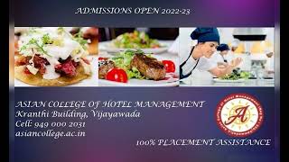 Asian College of Hotel Management     Admission are open....!