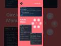 Circle Menu with pure CSS 🟡