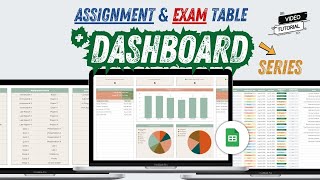 How to make an assignment tracker in google sheets | Google Sheets / Spreadsheet Dashboard Series