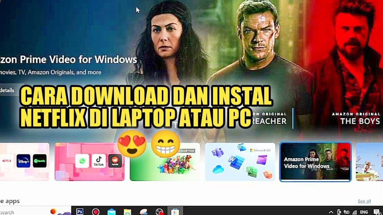 CARA INSTAL APLIKASI NETFLIX DI LAPTOP ATAU KOMPUTER - YouTube