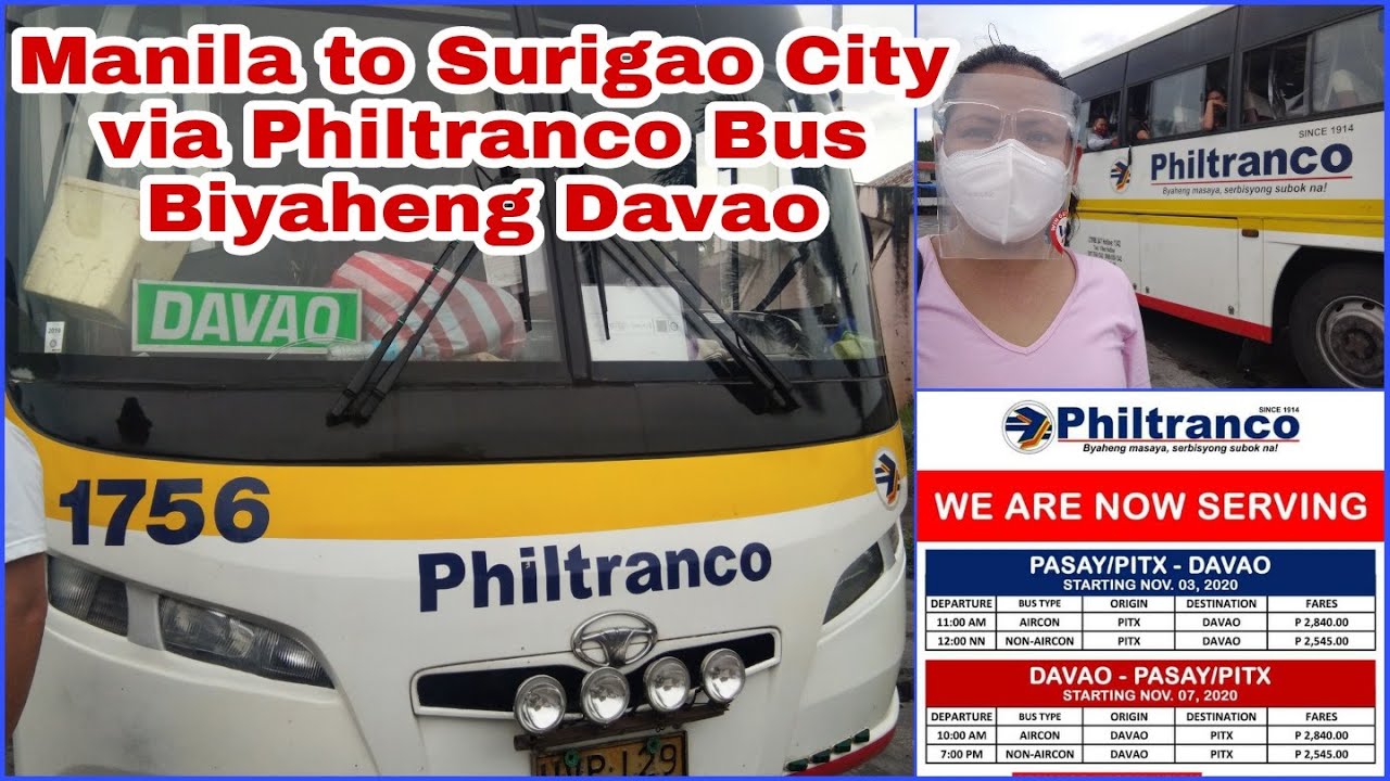 Philtranco Bus Biyaheng Mindanao During Pandemic | Manila To Davao ...