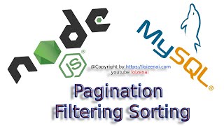 Server Side Pagination In Node js MySQL Express RestAPIs + Sequelize ORM Pagination Filtering Sort