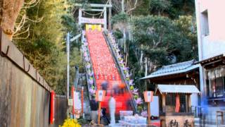 勝浦ビッグひな祭りの飾りつけ　微速度撮影