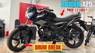 2025 TVS Raider 125 Drum Brake!🔥 - Features, Mileage, On Road Price? @BikesHunt