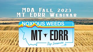 MDA's Fall '23 MT EDRR Webinar
