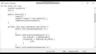 Java Game Programming Tutorial: Key Input