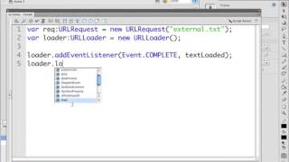 71. Flash & AS3 - Loading external text