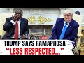 Trump-Ramaphosa Spar LIVE: Trump, Ramaphosa Clash in Oval Office over 
