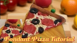 Fondant pizza Tutorial|How to make Fondant pizza|Cake Topper|pizza Topper|Malayalam|English subtitle