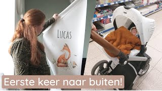 Eerste keer naar buiten \u0026 Geboortekaartje! | Kraamweek 2|| Liefs Elyse