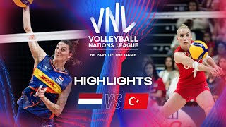 🇳🇱 NED vs. 🇹🇷 TUR - Highlights | Week 1 | Women's VNL 2024
