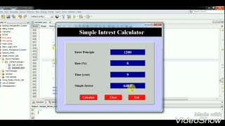 Simple Interest Calculator using swing