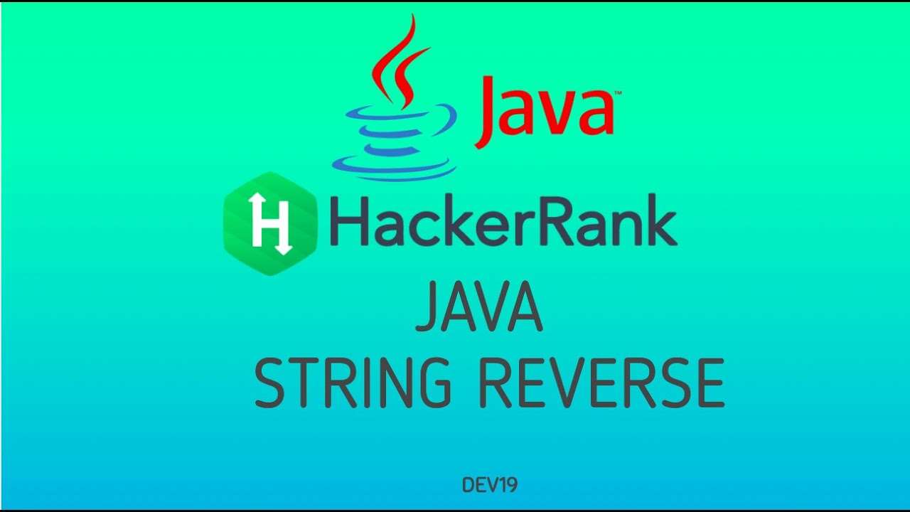 #17 Java String Reverse | Hackerrank Java Solutions - YouTube