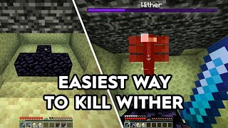 Minecraft Easiest way to kill Withers! 30 Second Method - 1.20+