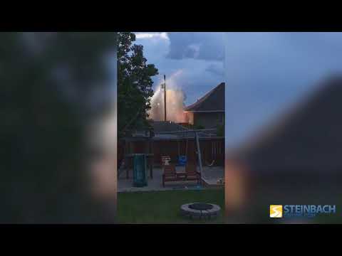 Steinbach Fire Extinguishes Hydro Pole Fire Steinbach Fire Extinguishes Hydro Pole Fire