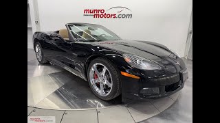 2007 Corvette 2LT Convertible 6.0L LS2 400hp 6 Spd Manual 4 BrandNew Tires ChromeRims Black/Cashmere