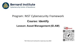 NIST CSF ID AM Lesson 1 Asset Management