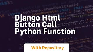 django html button call python function