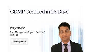 Data Governance | CDMP Certified in 28 Days | DAMA DMBoK - Module 3