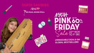 Nykaa Haul| Pink Friday Sale| Affordable Price| 60% off| Sakshi Madan