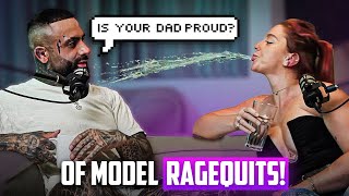 OF MODEL RAGE QUITS | SPITS AT HOST AND STORMS OUT! | Daisy #100