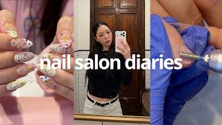 a weekend doing nails (as a nail salon owner in nyc) ⋆˚✿˖°