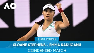 Sloane Stephens v Emma Raducanu Condensed Match (1R) | Australian Open 2022
