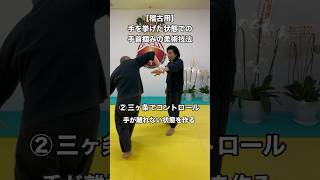 【稽古用】手を挙げた状態で手首を掴まれた時の柔術技法　#martialarts #護身術 #剣護身術  #格闘技 #selfdefence #shorts #short