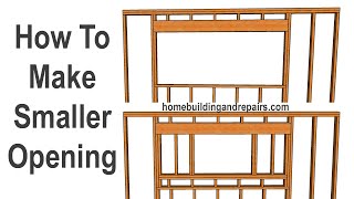 A Few Different Methods To Frame Smaller Windows In Larger Existing Openings - Replacement Examples