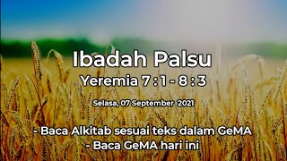 7 September 2021 - Ibadah Palsu