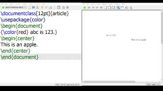 LaTeX - Size Color Alignment