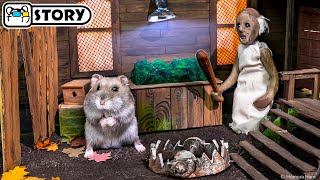 Hamster Escape from the Maze in Granny's Scary House 🐹 Homura Ham Pets