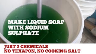 MAKE LIQUID SOAP WITH SODIUM SULPHATE| TRANSPARENT LIQUID SOAP| HOW TO MAKE LIQUID SOAP| SOAP DIY