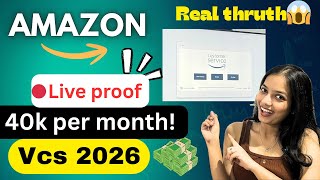 Amazon VCS job Wfh 2026: Salary, assessment, work pressure & promotions | Full truth with proof💪🏻❤️💸