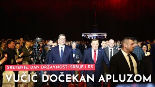 Sretenje, Dan državnosti Srbije i RS: Vučić dočekan apluzom na svečanoj akademiji u Banjaluci