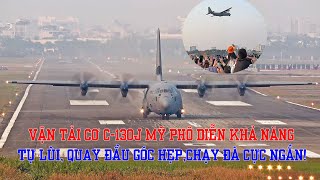 Toàn cảnh quá trình Vận tải cơ C-130J của Mỹ cất cánh rời triển lãm quốc phòng quốc tế Việt Nam 2024