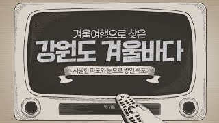 겨울여행으로 찾은 강원도 겨울바다.