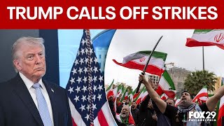 Trump calls off strike on Iran as peace talks continue