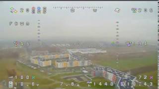 Osiedle Lipa Piotrowska lot FPV2 samolotem, mglista pogoda