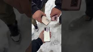 samsung all folding phone vs iphone 13 pro max😍