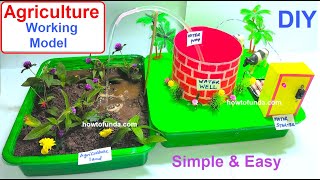 how to make agriculture farming working model inspire science project  diy - howtofunda @craftpiller