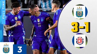 Argentina vs Costa Rica: Exciting 3-1 Clash | Di Maria's Stunning Freekick | Full Highlights & Goals