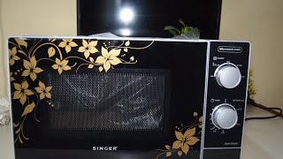 Singer Microwave Oven Unboxing Review and Demo. How to use microwave oven. Best oven in Bangladesh.