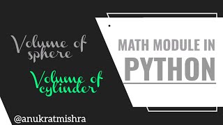 Program for Print Volulme of Sphere and Volume of Cylinder in Python | 4k #python#pythonforbeginners